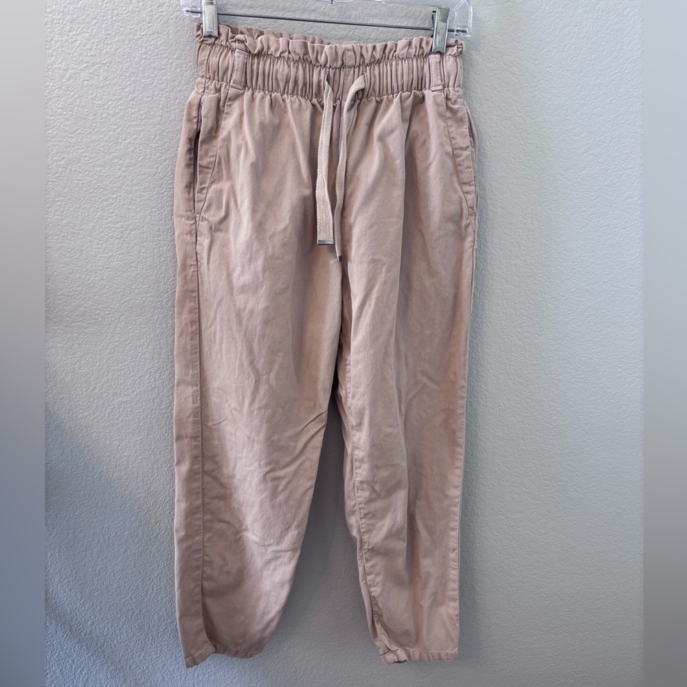 Zara Women’s Drawstring tan/khaki pants